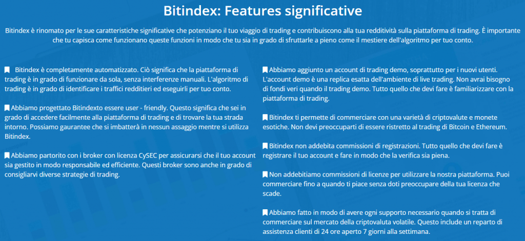 Bit Index AI - caratteristiche