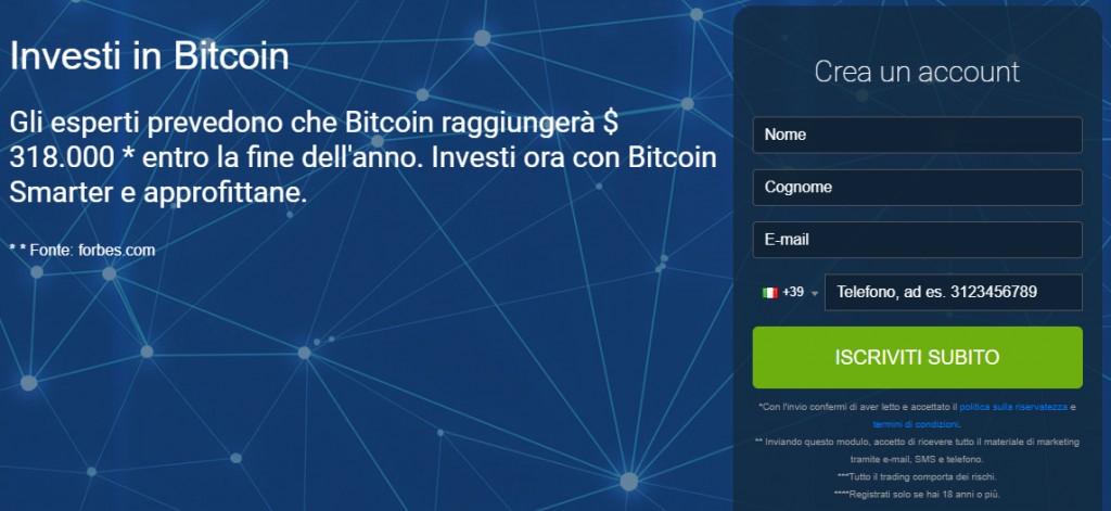 Bitcoin Smarter - registrati