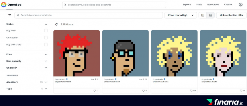 Crypto Punk su open sea