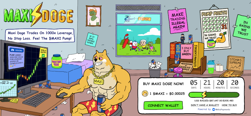 Maxi Doge home page