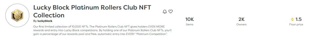 NFT più Costosi - platinum rollers club
