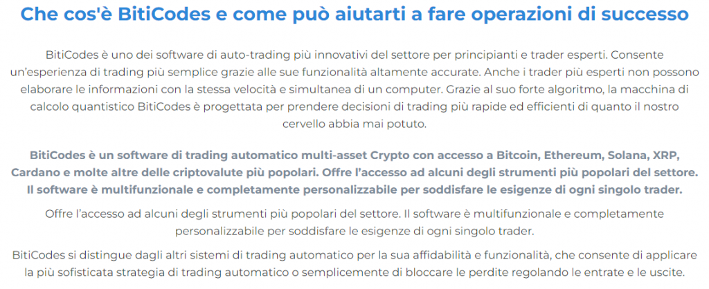 Biticodes cosa è