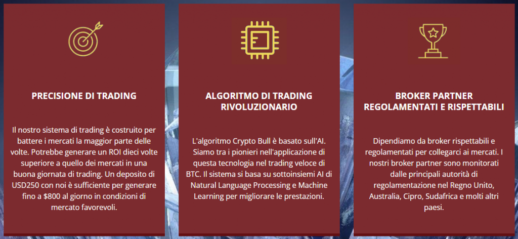 Crypto Bull caratteristiche