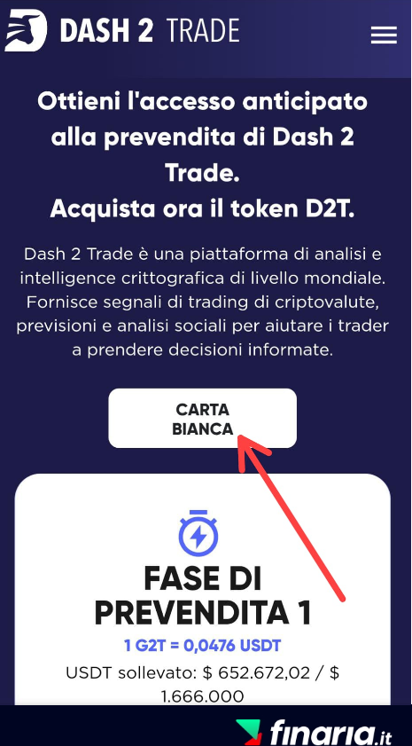 comprare Dash 2 Trade - presale