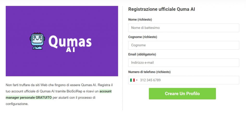 qumas ai registrati