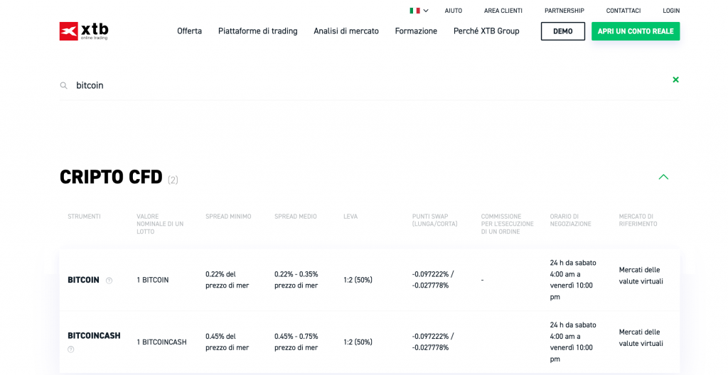 XTB: una delle migliori piattaforme criptovalute. Cerca la crypto su cui vuoi investire