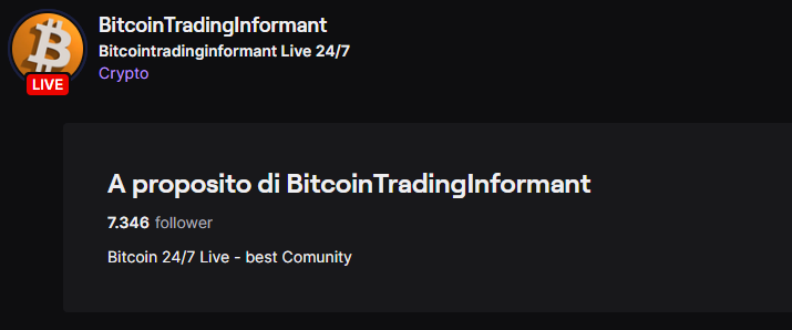 Migliori canali Twitch crypto - BitcoinTradingInformant