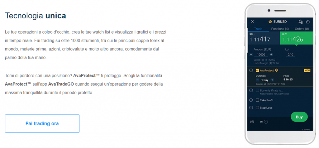 migliori app di trading - avatrade
