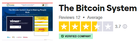 Bitcoin System - trustpilot