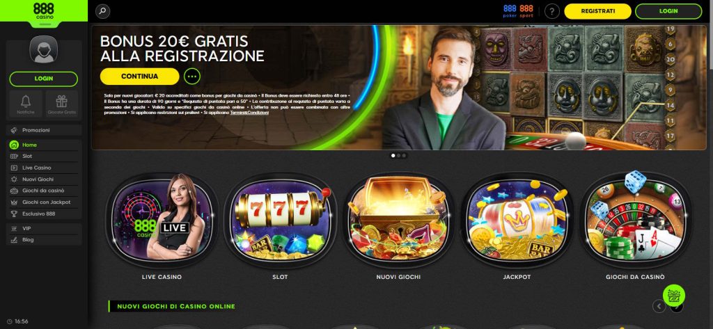 Miglior casino online 888