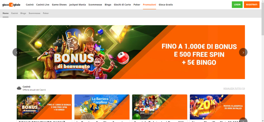 casino online aams gioco digitale