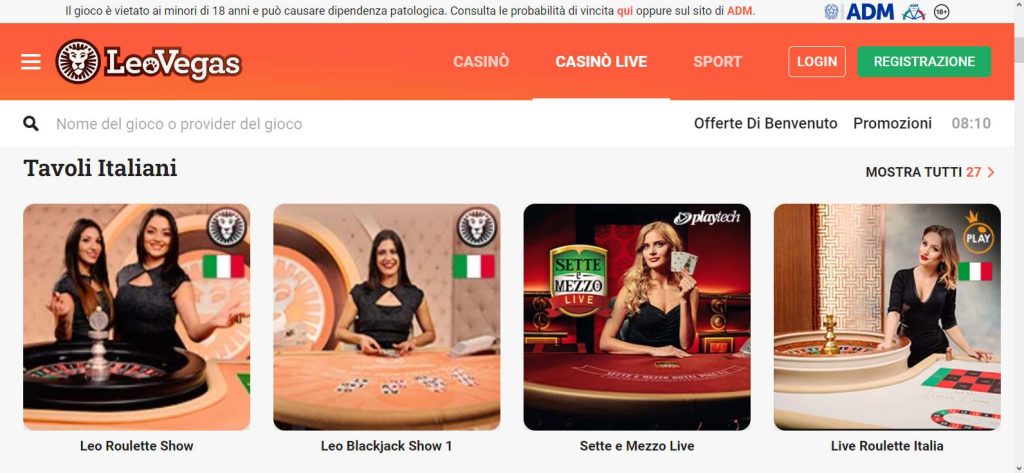 casino non aams o Leo Vegas che è regolamentato