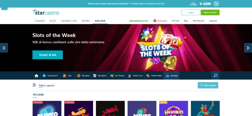 StarCasino è tra i migliori siti di casino online