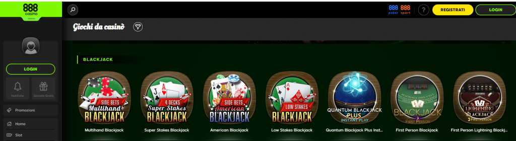 casino blackjack 888