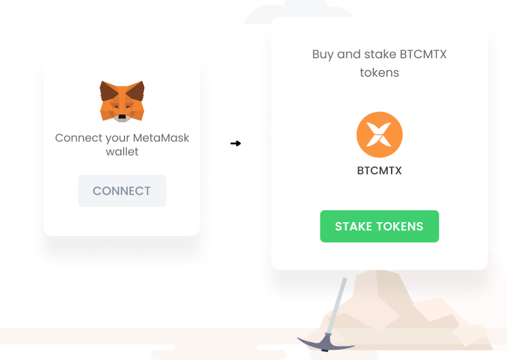 stake to mine di Bitcoin Minetrix