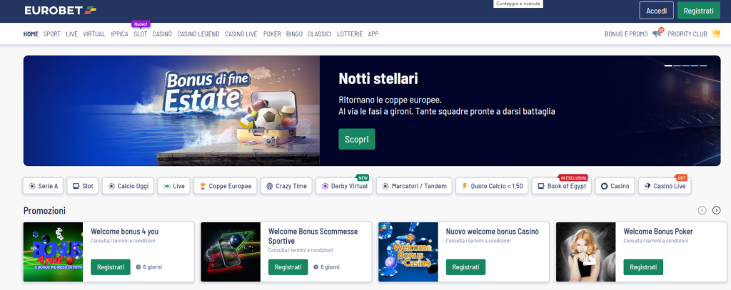 casino senza documenti