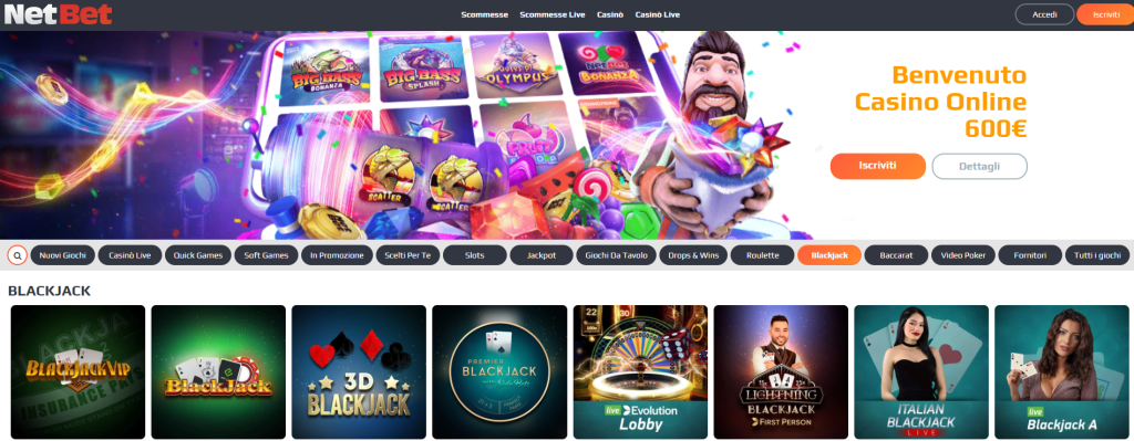 casino blackjack netbet