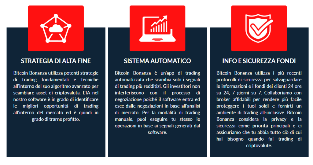 Bitcoin bonanza caratteristiche