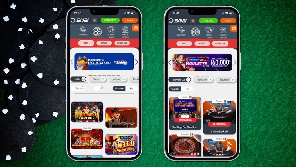 app mobile casino di SNAI