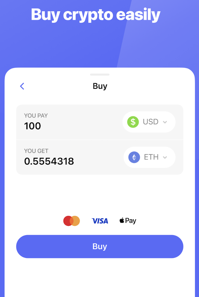 Compra crypto con Best Wallet