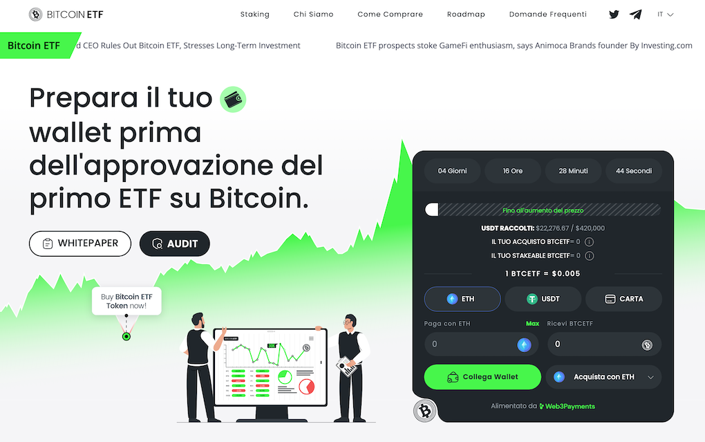 Bitcoin ETF token Homepage