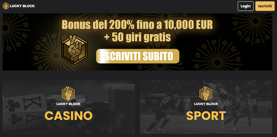 cos'è Lucky Block casino