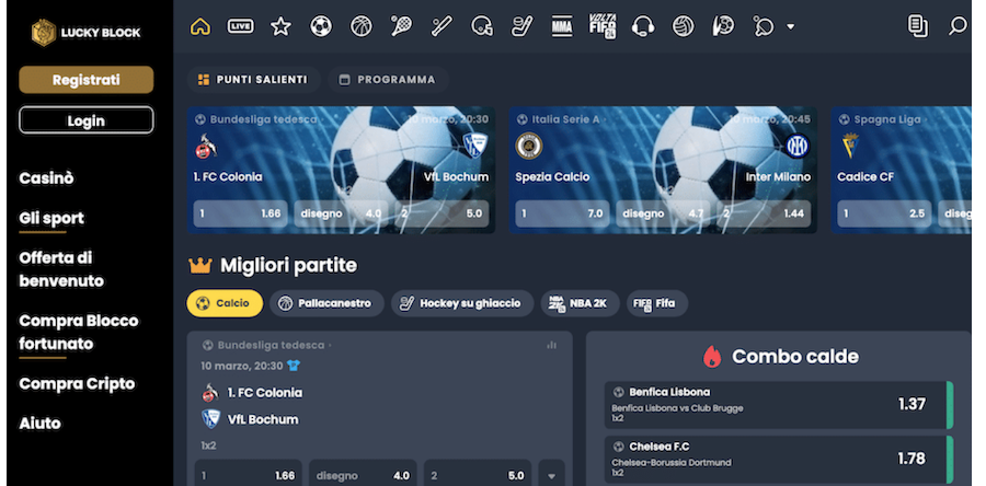 2. Lucky Block - La migliore app scommesse del 2024