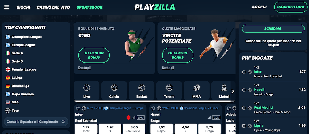 PlayZilla quote champions league