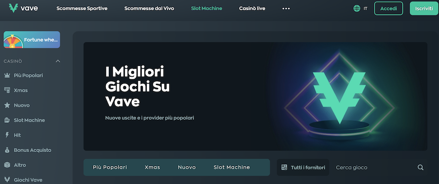 Vave tra i migliori casino senza registrazione