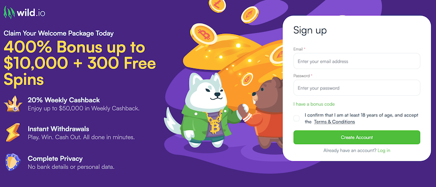 da provare come nuovo casino c'è anche wild.io