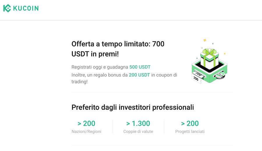 Kucoin offerte