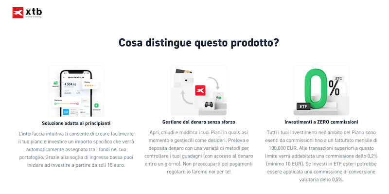 Caratteristiche di Autoinvest di xtb