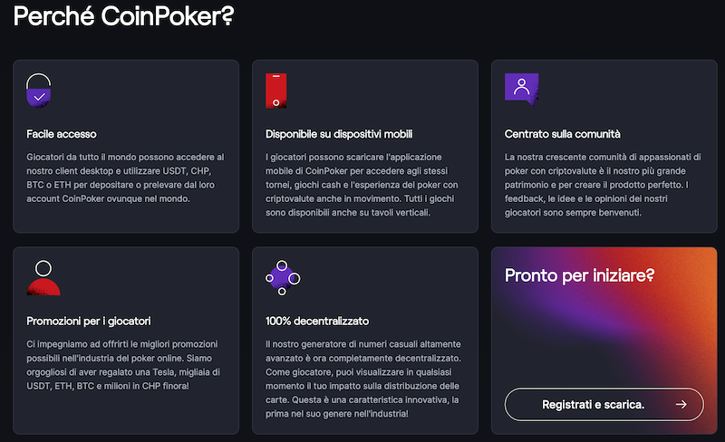 Perchè scegliere CoinPoker