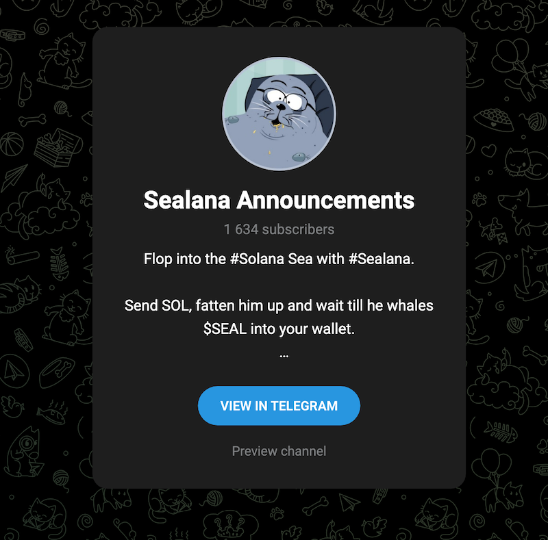 Telegram di Sealana