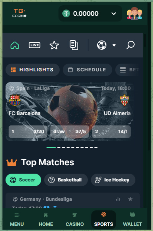 TG-Casino è tra i migliori siti di scommesse non aams anche su Telgram