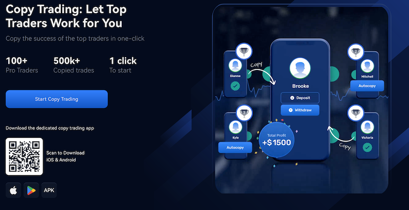 copy trading di Margex