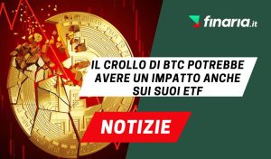 crollo BTC e ETF