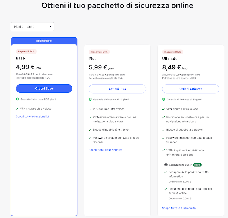 VPN costo abbonqmnento