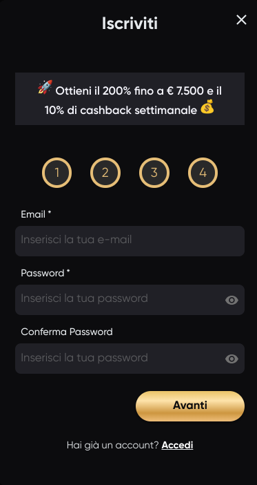 Registrazione Golden Panda