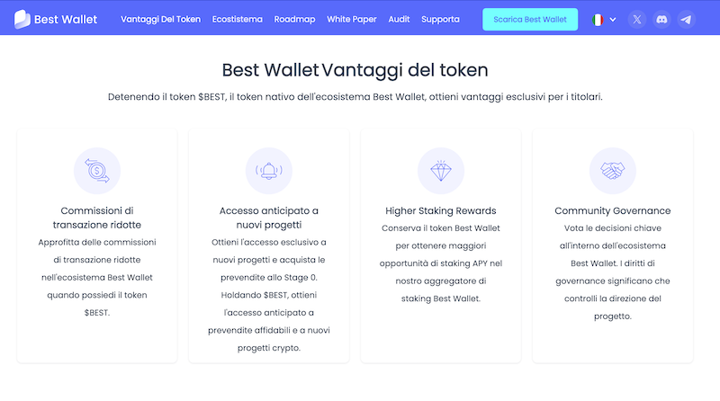 vantaggi di best wallet token