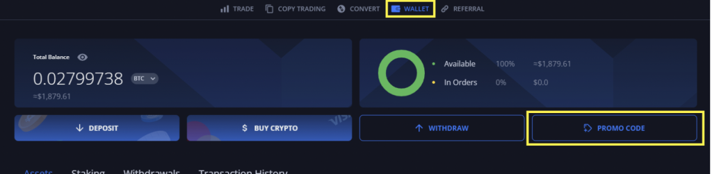 migliori codici bonus deposito crypto - margex