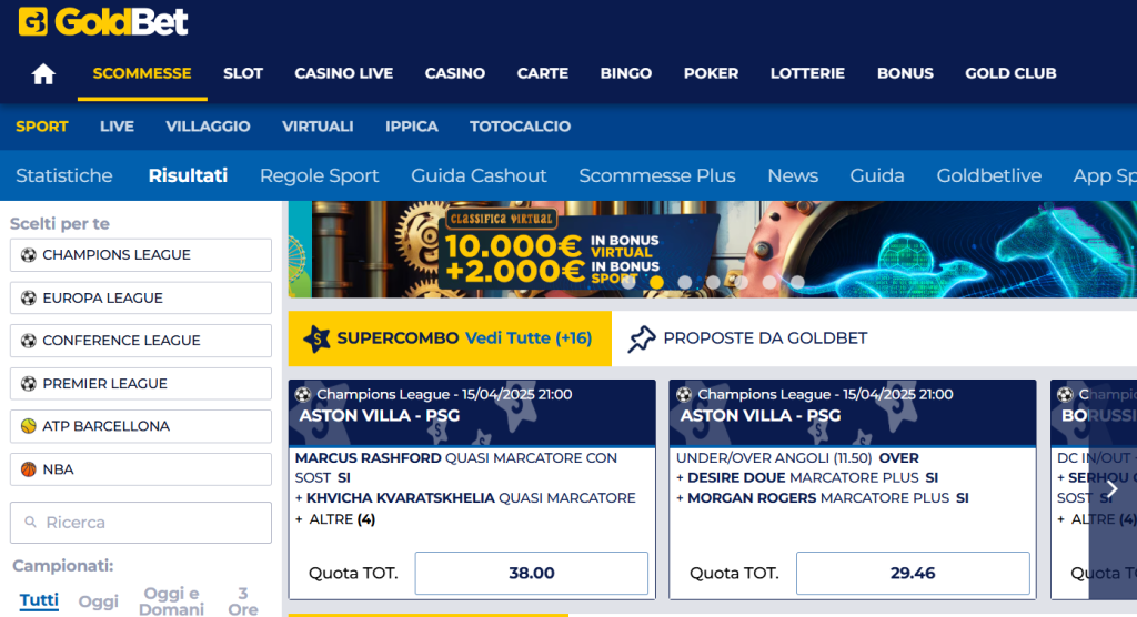 siti scommesse online goldbet