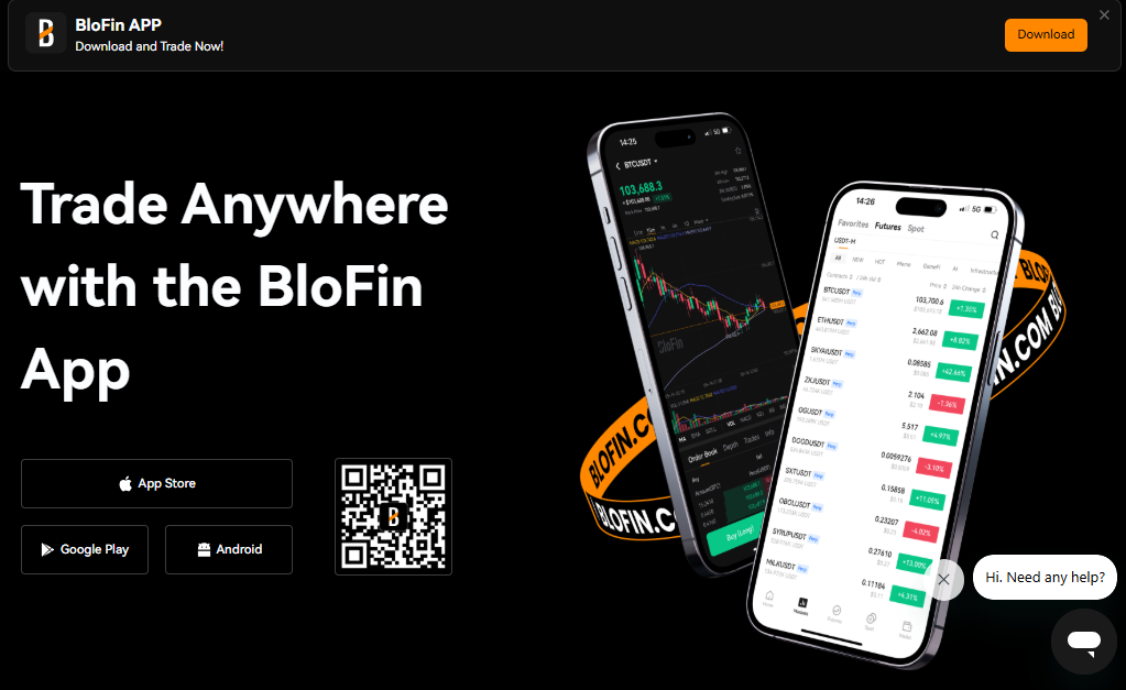 Blofin - home page