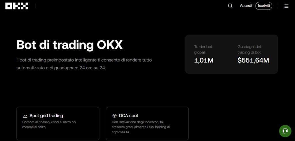 Definire strategia su OKX