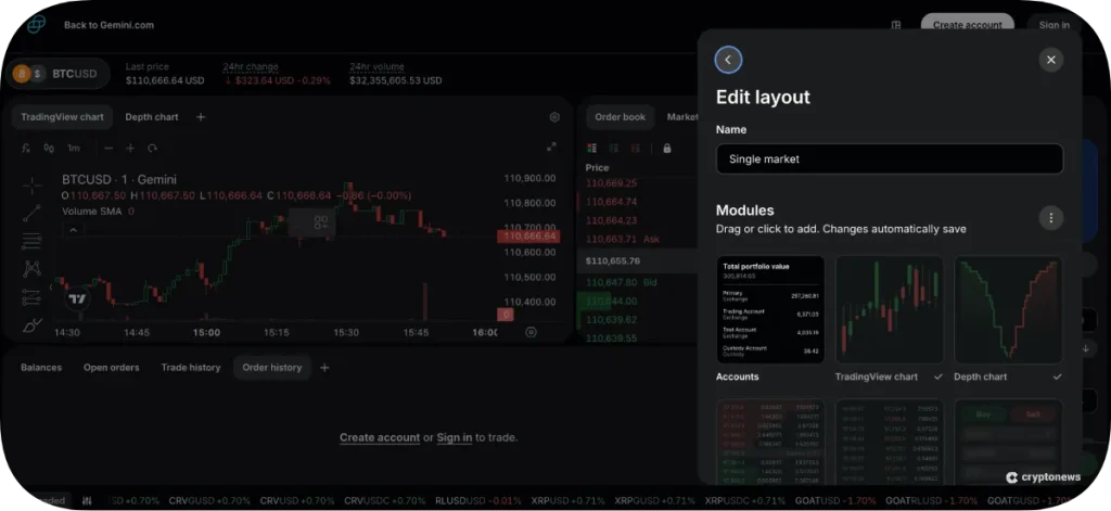 recensione del trading su gemini